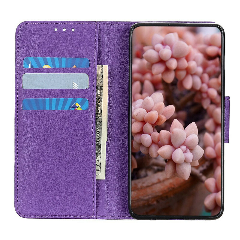 Housse Xiaomi Redmi 9A Effet Cuir Litchi Fermoir Housse Xiaomi Redmi 9A Effet Cuir Litchi Fermoir