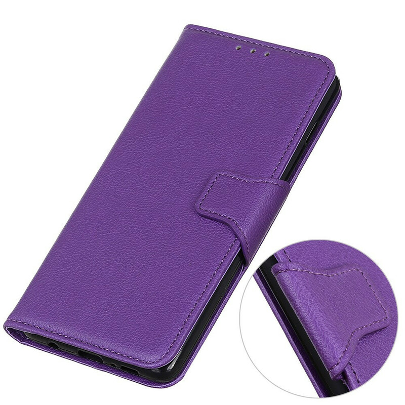 Housse Xiaomi Redmi 9A Effet Cuir Litchi Fermoir Housse Xiaomi Redmi 9A Effet Cuir Litchi Fermoir