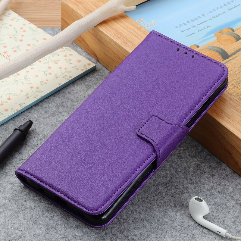 Housse Xiaomi Redmi 9A Effet Cuir Litchi Fermoir Housse Xiaomi Redmi 9A Effet Cuir Litchi Fermoir