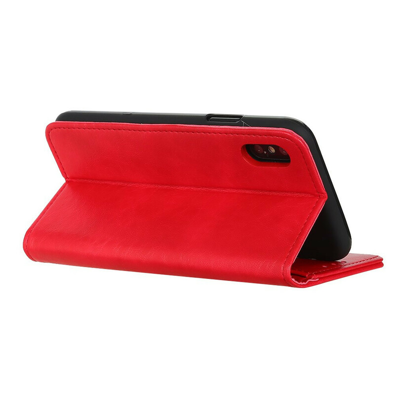 Flip Cover Xiaomi Redmi 9A Cuir Fendu Texturé Flip Cover Xiaomi Redmi 9A Cuir Fendu Texturé