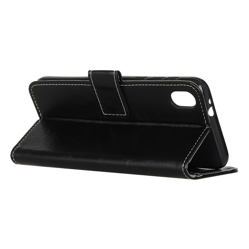 Housse Xiaomi Redmi 9A Brillante et Coutures Apparentes Housse Xiaomi Redmi 9A Brillante et Coutures Apparentes