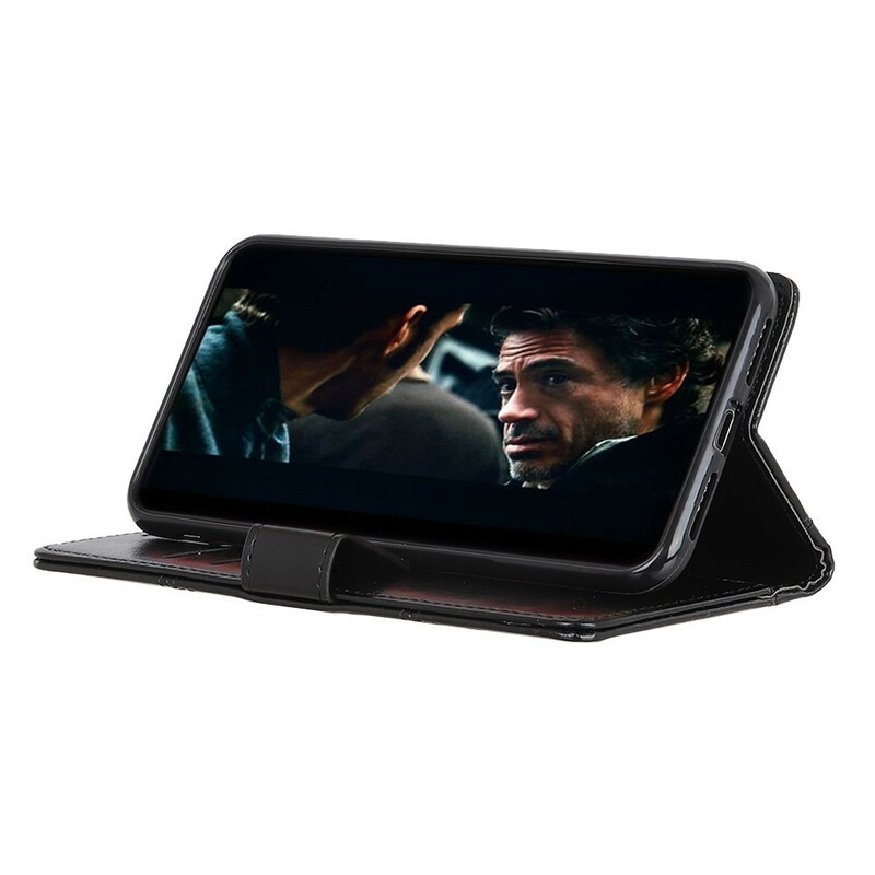 Housse Xiaomi Redmi 9A Effet Cuir Antique Housse Xiaomi Redmi 9A Effet Cuir Antique
