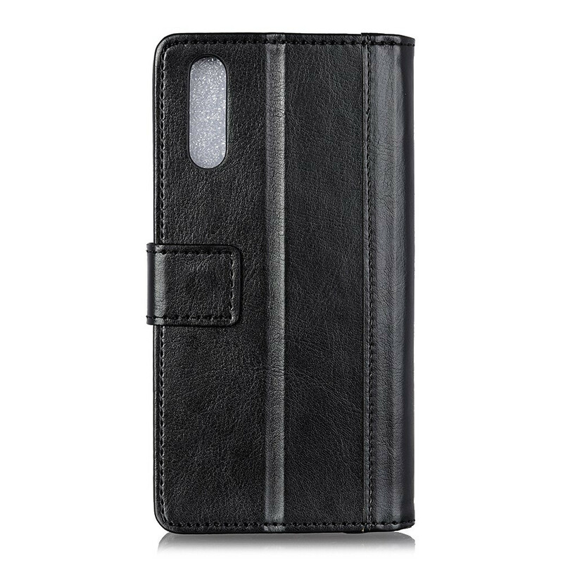 Housse Xiaomi Redmi 9A Effet Cuir Antique Housse Xiaomi Redmi 9A Effet Cuir Antique