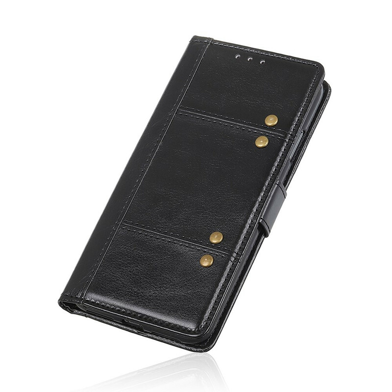 Housse Xiaomi Redmi 9A Effet Cuir Antique Housse Xiaomi Redmi 9A Effet Cuir Antique