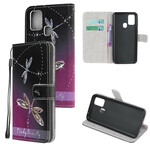 Housse Samsung Galaxy M31 Libellules à Lanière Housse Samsung Galaxy M31 Libellules à Lanière