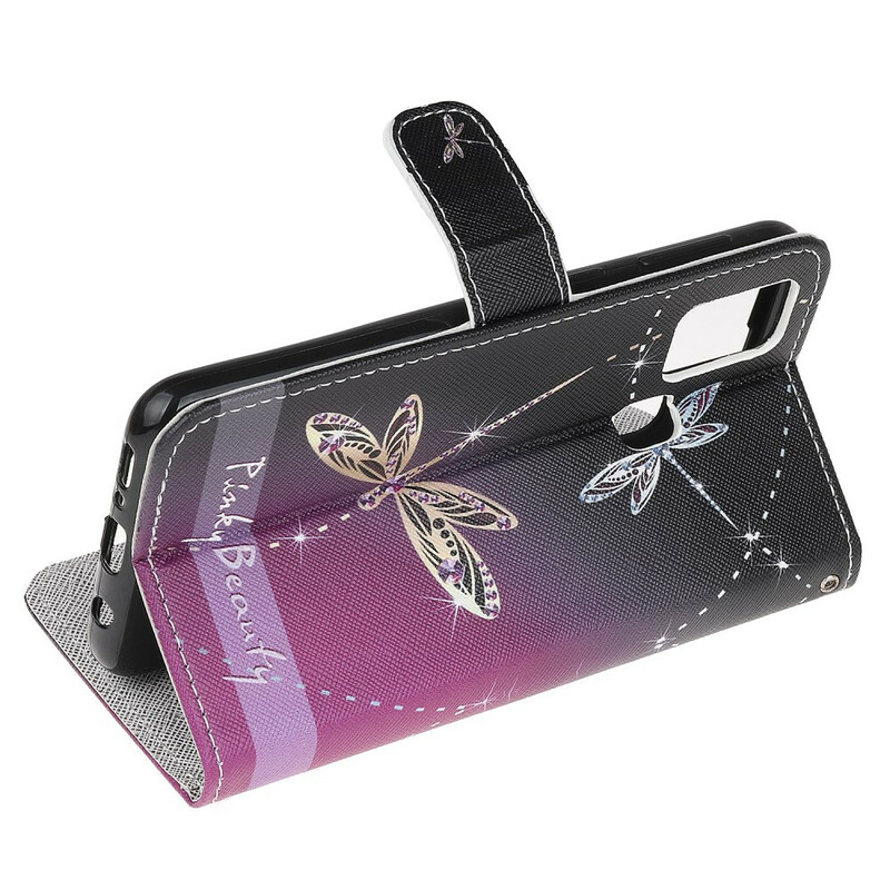 Housse Samsung Galaxy M31 Libellules à Lanière Housse Samsung Galaxy M31 Libellules à Lanière