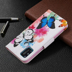 Housse Honor 9A Papillons et Fleurs Peints