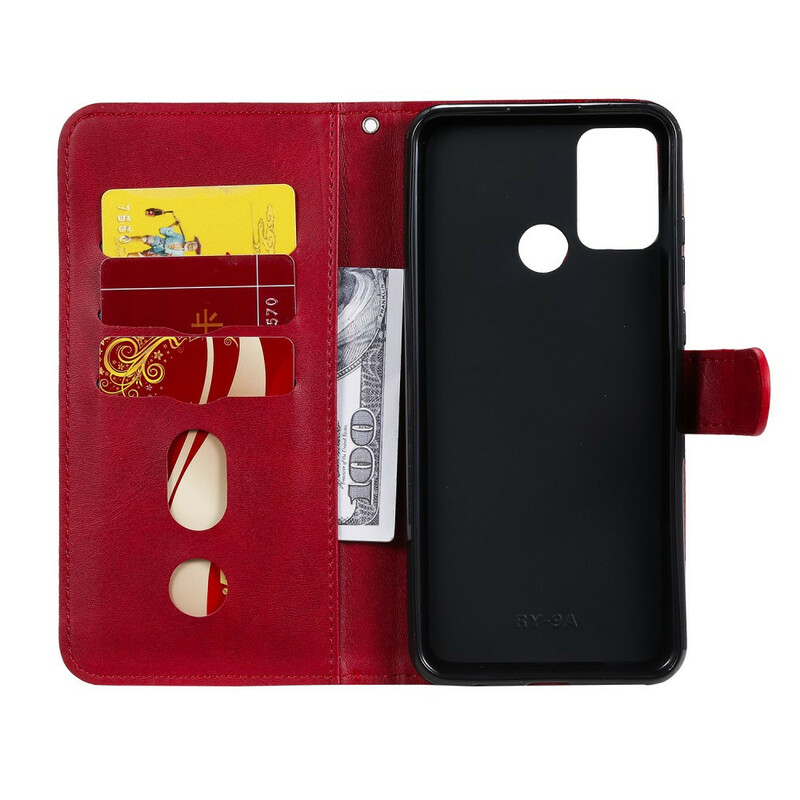 Housse Honor 9A Effet Cuir Porte-Monnaie Housse Honor 9A Effet Cuir Porte-Monnaie