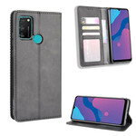 Flip Cover Honor 9A Effet Cuir Vintage Stylisé Flip Cover Honor 9A Effet Cuir Vintage Stylisé