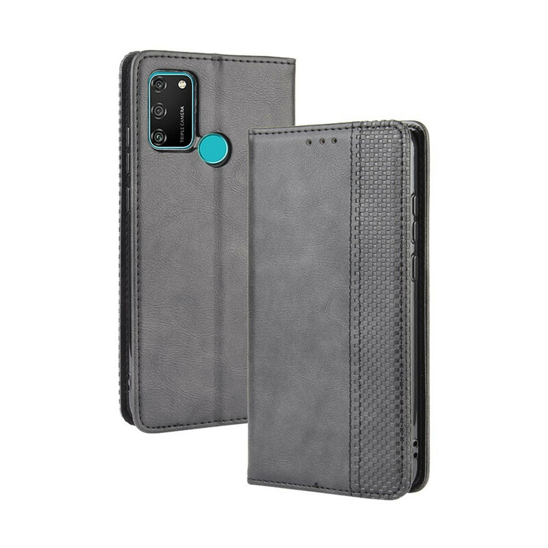 Flip Cover Honor 9A Effet Cuir Vintage Stylisé Flip Cover Honor 9A Effet Cuir Vintage Stylisé