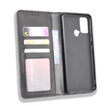 Flip Cover Honor 9A Effet Cuir Vintage Stylisé Flip Cover Honor 9A Effet Cuir Vintage Stylisé