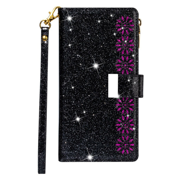 Housse Samsung Galaxy Note 20 Paillettes Portefeuille Zip