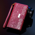 Housse Samsung Galaxy Note 20 Paillettes Portefeuille Zip Housse Samsung Galaxy Note 20 Paillettes Portefeuille Zip