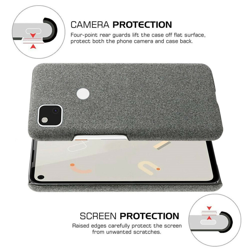 Coque Google Pixel 4a Texture Tissu KSQ Coque Google Pixel 4a Texture Tissu KSQ