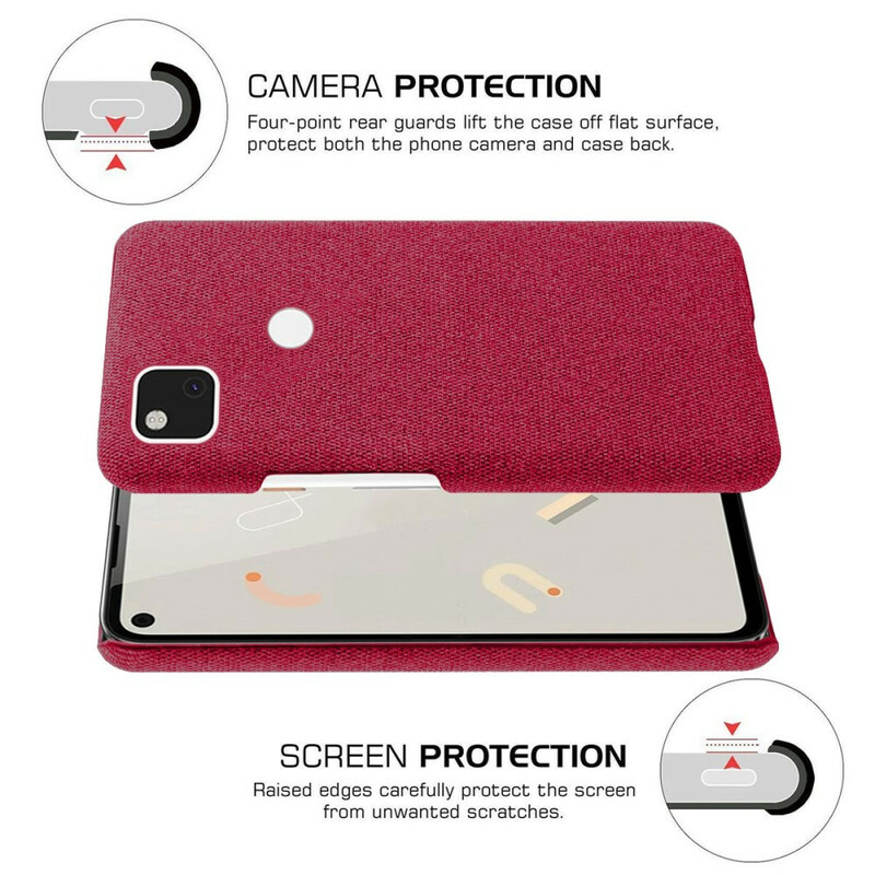 Coque Google Pixel 4a Texture Tissu KSQ