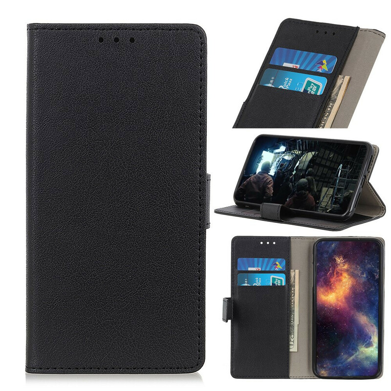 Housse OnePlus Nord Effet Cuir Classique Housse OnePlus Nord Effet Cuir Classique
