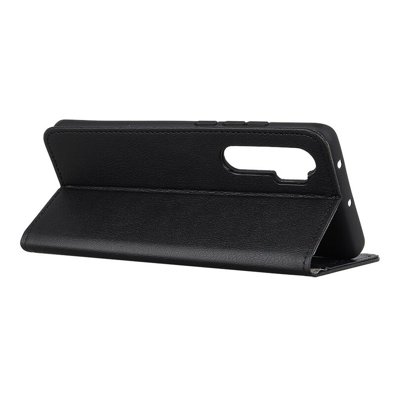 Housse OnePlus Nord Effet Cuir Classique Housse OnePlus Nord Effet Cuir Classique