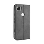 Flip Cover Goolge Pixel 4a Effet Cuir Vintage Stylisé