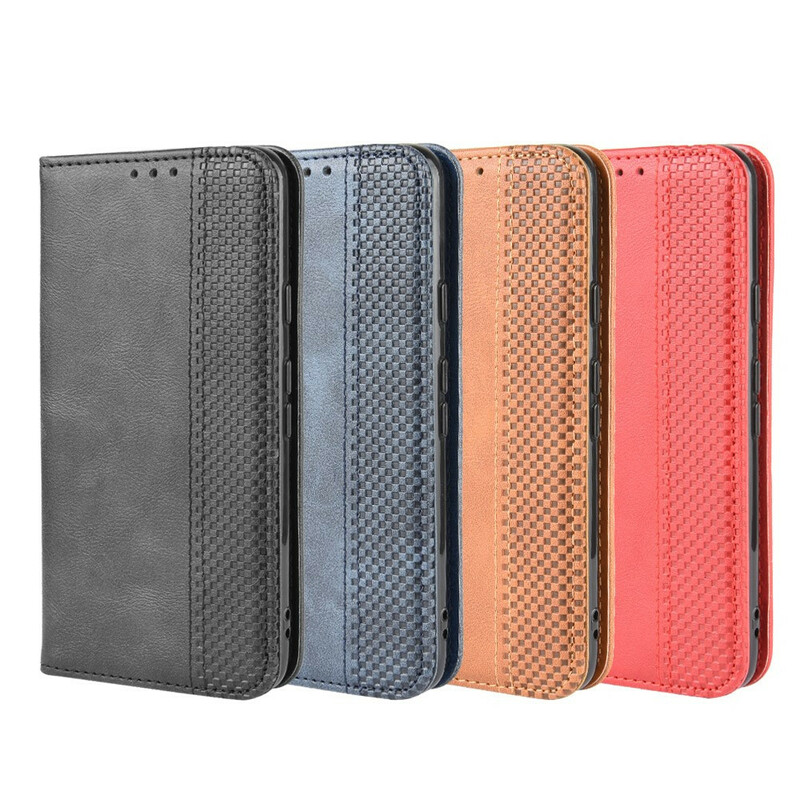 Flip Cover Goolge Pixel 4a Effet Cuir Vintage Stylisé