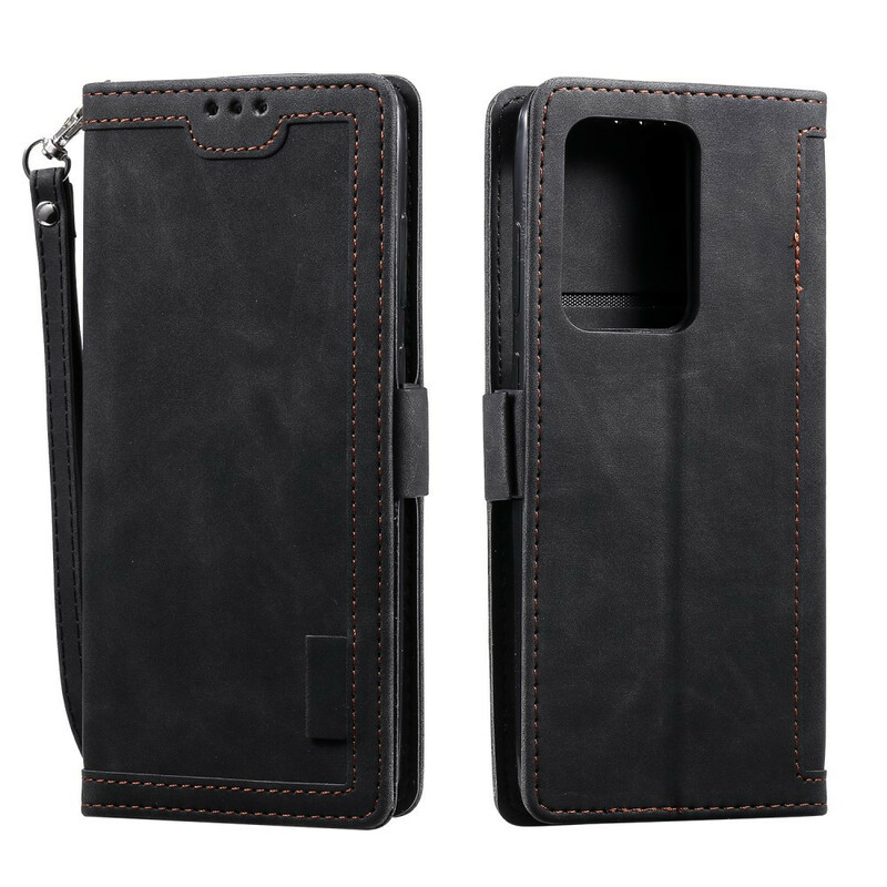 Housse Samsung Galaxxy Note 20 Ultra Simili Cuir Rétro avec Lanière Housse Samsung Galaxxy Note 20 Ultra Simili Cuir Rétro avec Lanière