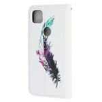 Housse Google Pixel 4A Plume à Lanière Housse Google Pixel 4A Plume à Lanière
