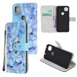 Housse Google Pixel 4a Papillons Diamants à Lanière Housse Google Pixel 4a Papillons Diamants à Lanière