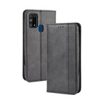 Flip Cover Samsung Galaxy M31 Effet Cuir Vintage Stylisé