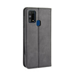 Flip Cover Samsung Galaxy M31 Effet Cuir Vintage Stylisé Flip Cover Samsung Galaxy M31 Effet Cuir Vintage Stylisé