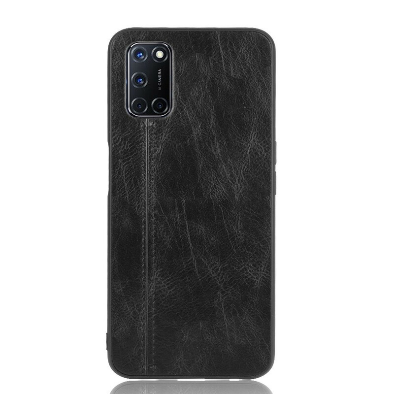 Coque Oppo A72 Effet Cuir Couture