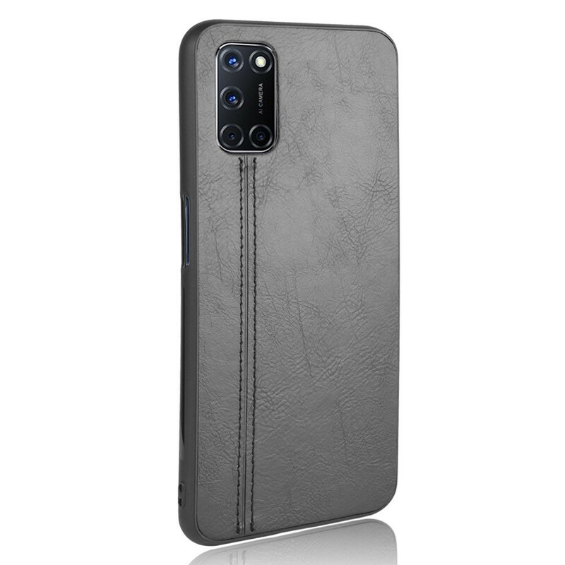 Coque Oppo A72 Effet Cuir Couture