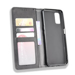 Flip Cover Oppo A72 Effet Cuir Vintage Stylisé Flip Cover Oppo A72 Effet Cuir Vintage Stylisé