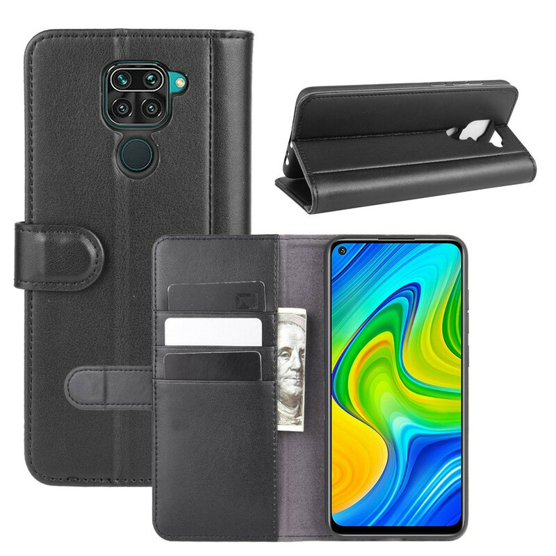 Housse Xiaomi Redmi Note 9 Cuir Véritable Fendu Housse Xiaomi Redmi Note 9 Cuir Véritable Fendu