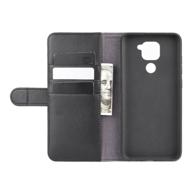 Housse Xiaomi Redmi Note 9 Cuir Véritable Fendu Housse Xiaomi Redmi Note 9 Cuir Véritable Fendu
