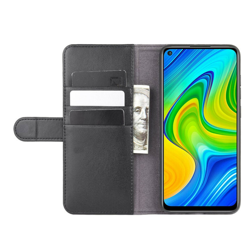 Housse Xiaomi Redmi Note 9 Cuir Véritable Fendu Housse Xiaomi Redmi Note 9 Cuir Véritable Fendu