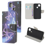 Housse Xiaomi REdmi 9C Papillons Néons Housse Xiaomi REdmi 9C Papillons Néons