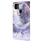 Housse Xiaomi Redmi 9C Loup en Hiver avec Lanière Housse Xiaomi Redmi 9C Loup en Hiver avec Lanière