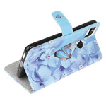 Housse Xiaomi Redmi 9C Papillons Diamants à Lanière Housse Xiaomi Redmi 9C Papillons Diamants à Lanière