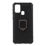 Coque Samsung Galaxy M31 Ring et Fibre Carbone Coque Samsung Galaxy M31 Ring et Fibre Carbone