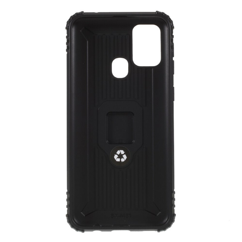 Coque Samsung Galaxy M31 Ring et Fibre Carbone Coque Samsung Galaxy M31 Ring et Fibre Carbone
