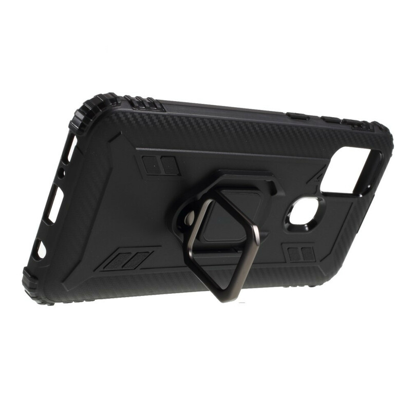 Coque Samsung Galaxy M31 Ring et Fibre Carbone Coque Samsung Galaxy M31 Ring et Fibre Carbone