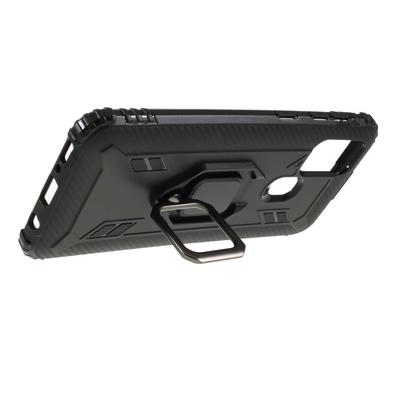 Coque Samsung Galaxy M31 Ring et Fibre Carbone Coque Samsung Galaxy M31 Ring et Fibre Carbone