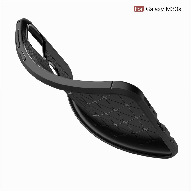 Coque Samsung Galaxy M21 Effet Cuir Litchi Double Line Coque Samsung Galaxy M21 Effet Cuir Litchi Double Line