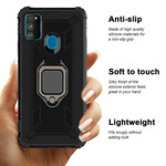 Coque Samsung Galaxy M21 Ring et Fibre Carbone Coque Samsung Galaxy M21 Ring et Fibre Carbone