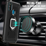 Coque Samsung Galaxy M21 Ring et Fibre Carbone Coque Samsung Galaxy M21 Ring et Fibre Carbone
