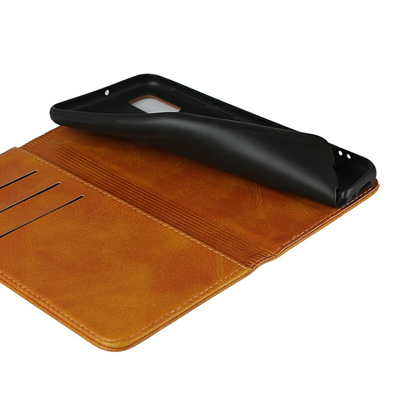 Flip Cover Samsung Galaxy M21 Cuir Fendu Élégance Flip Cover Samsung Galaxy M21 Cuir Fendu Élégance