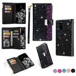 Housse Samsung Galaxy Note 20 Ultra Paillettes Portefeuille Zip Housse Samsung Galaxy Note 20 Ultra Paillettes Portefeuille Zip
