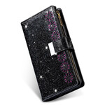 Housse Samsung Galaxy Note 20 Ultra Paillettes Portefeuille Zip