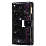 Housse Samsung Galaxy Note 20 Ultra Paillettes Portefeuille Zip Housse Samsung Galaxy Note 20 Ultra Paillettes Portefeuille Zip