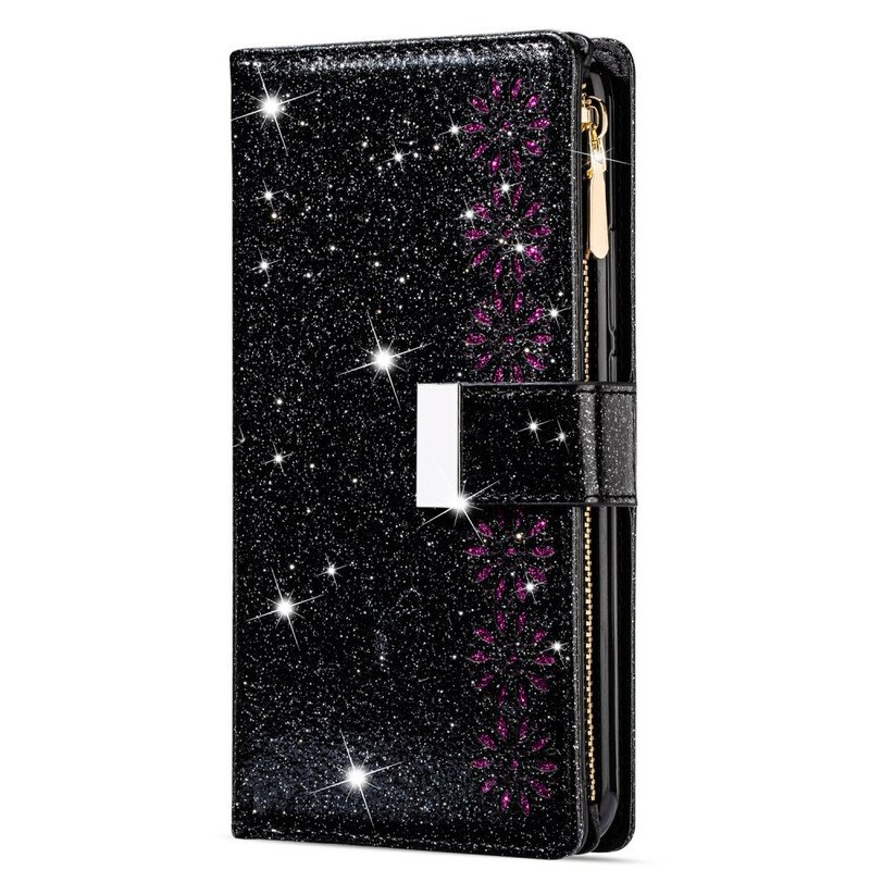 Housse Samsung Galaxy Note 20 Ultra Paillettes Portefeuille Zip Housse Samsung Galaxy Note 20 Ultra Paillettes Portefeuille Zip