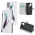 Housse Samsung Galaxy M21 Plume à Lanière Housse Samsung Galaxy M21 Plume à Lanière